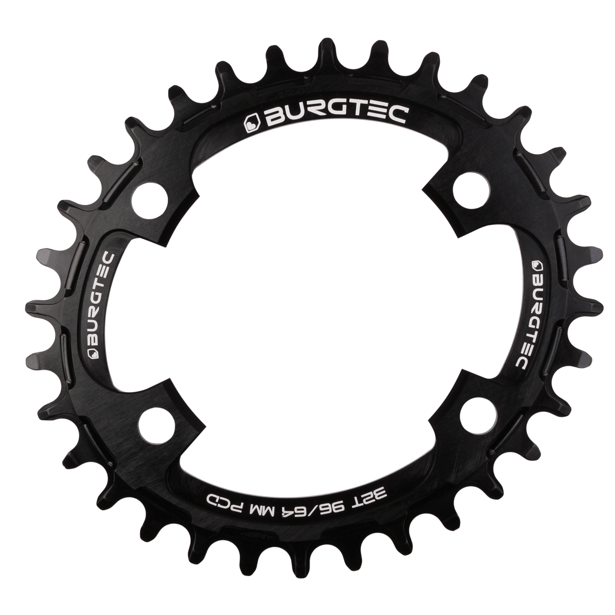 Burgtec Oval 96/64mm PCD Thick Thin Chainring — view 2