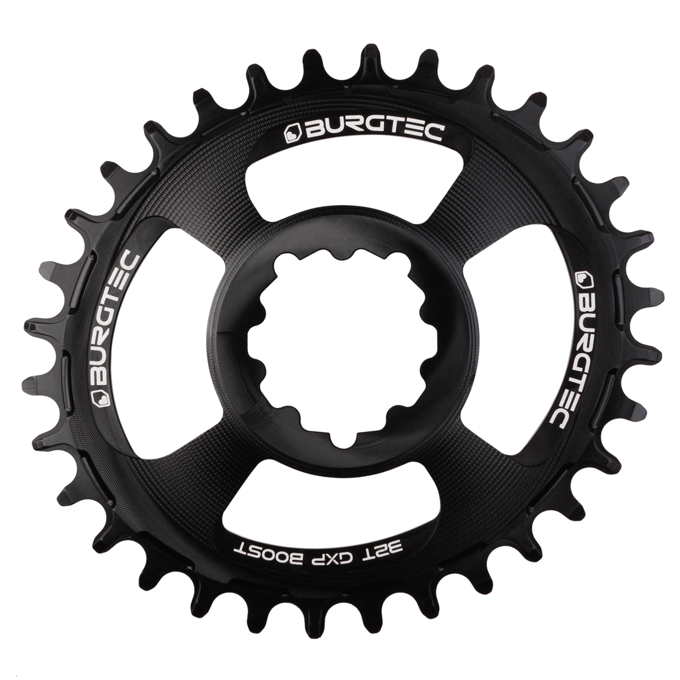 Burgtec Oval 3mm Offset Thick Thin Chainring for SRAM 3-Bolt — view 10
