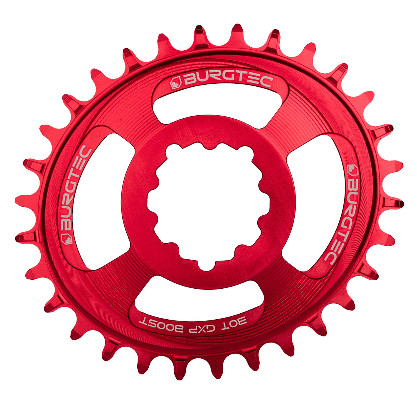 Burgtec Oval 3mm Offset Thick Thin Chainring for SRAM 3-Bolt — view 15