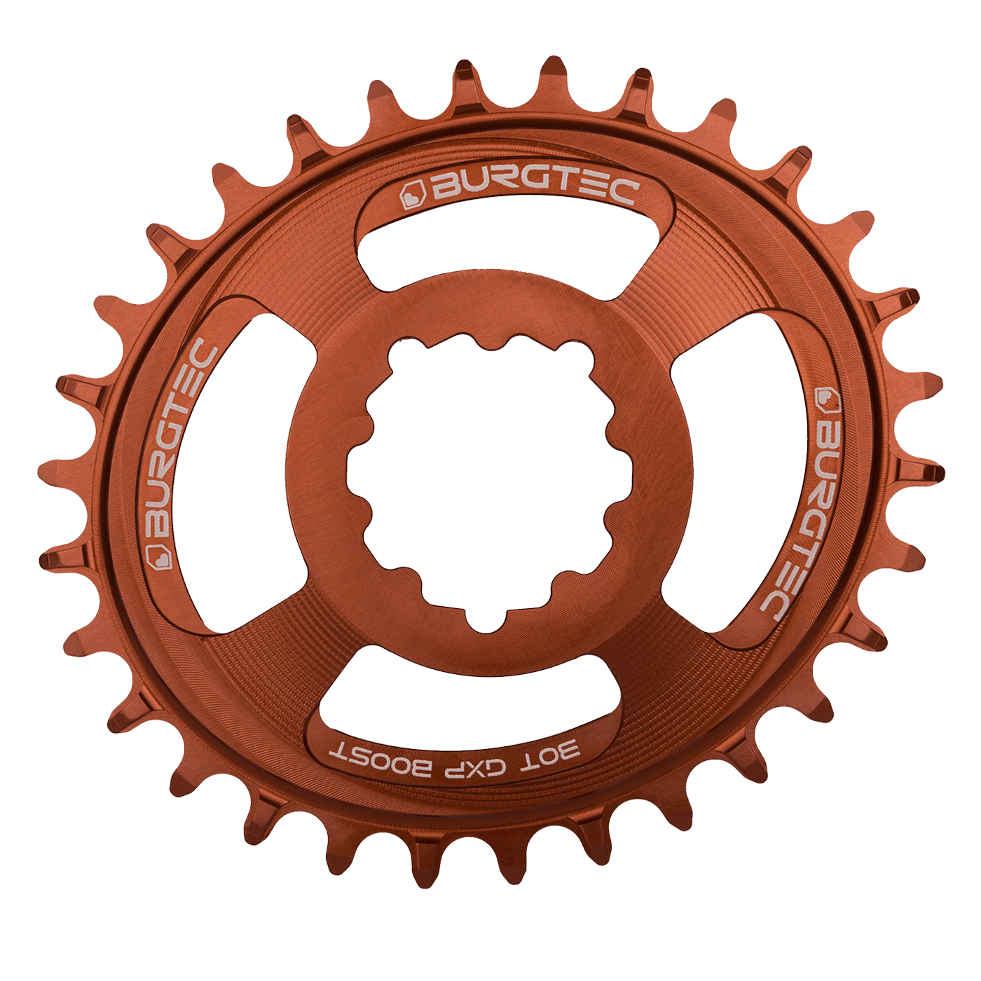 Burgtec Oval 3mm Offset Thick Thin Chainring for SRAM 3-Bolt — view 11
