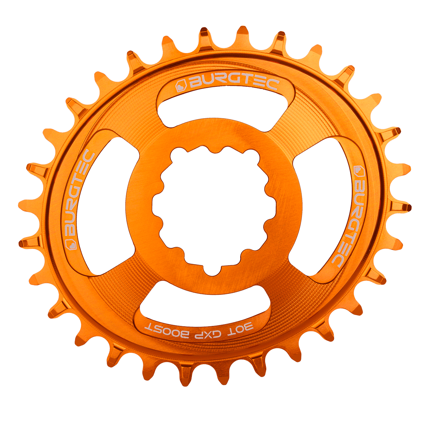 Burgtec Oval 3mm Offset Thick Thin Chainring for SRAM 3-Bolt — view 16