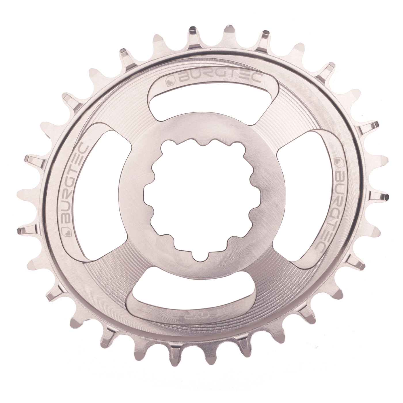 Burgtec Oval 3mm Offset Thick Thin Chainring for SRAM 3-Bolt — view 14