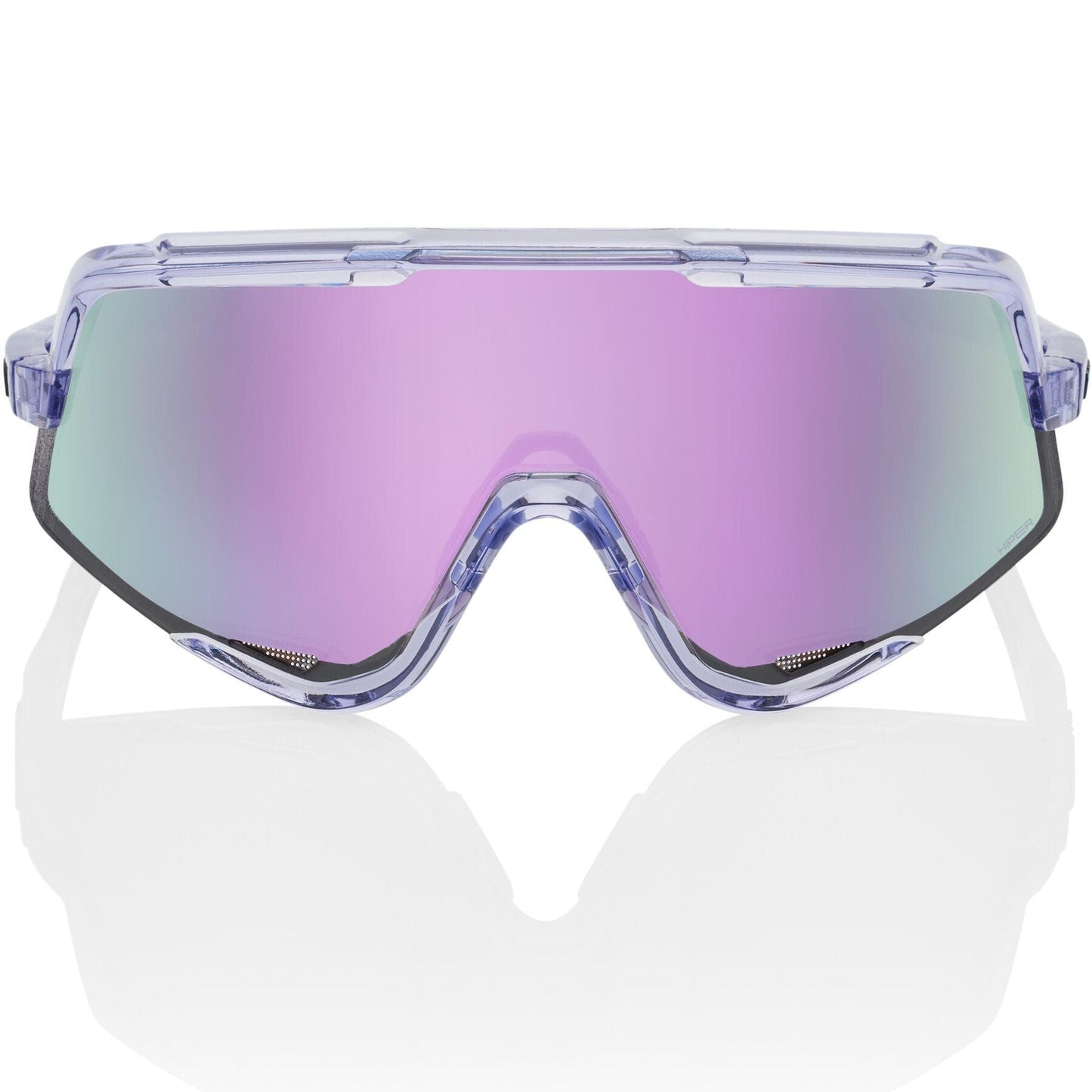 100% Glendale Sunglasses Translucent Lavender/hiper Lavender Mirror Lens