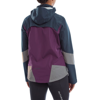 Altura Nightvision Typhoon Women's Waterproof Jacket 2022: NAVY/PURPLE