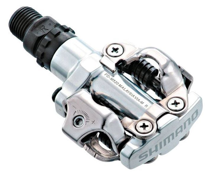 Shimano PD-M520 MTB SPD pedals - two sided mechanism