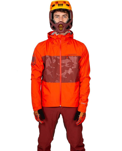Endura Singletrack Waterproof Jacket Paprika 37-39 Inch Chest
