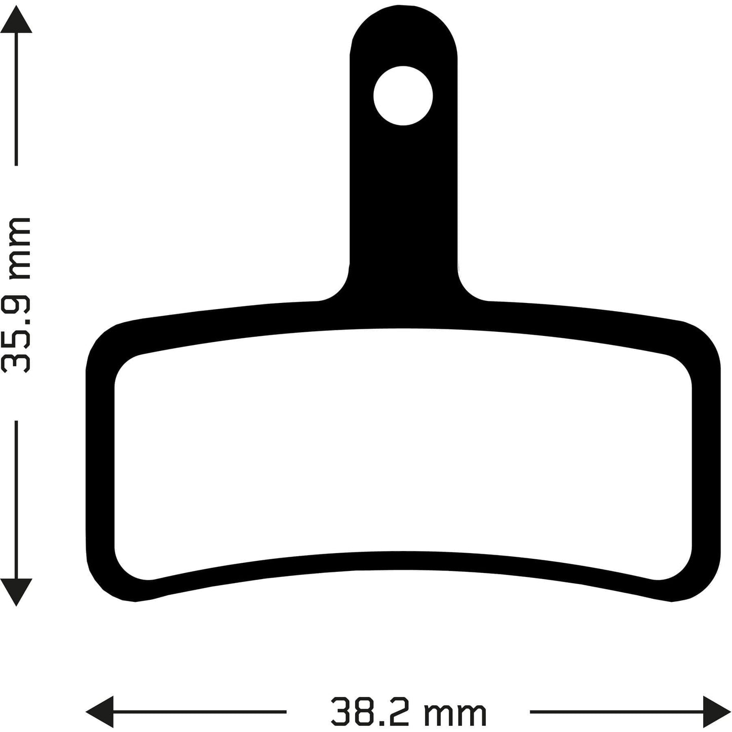 Aztec Organic Disc Brake Pads for Tektro Dorado