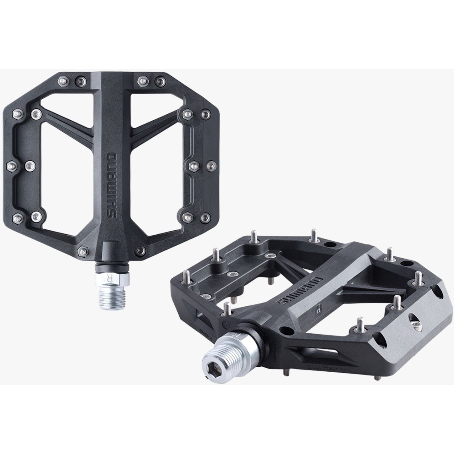 Shimano PD-GR400 flat pedals, resin with pins