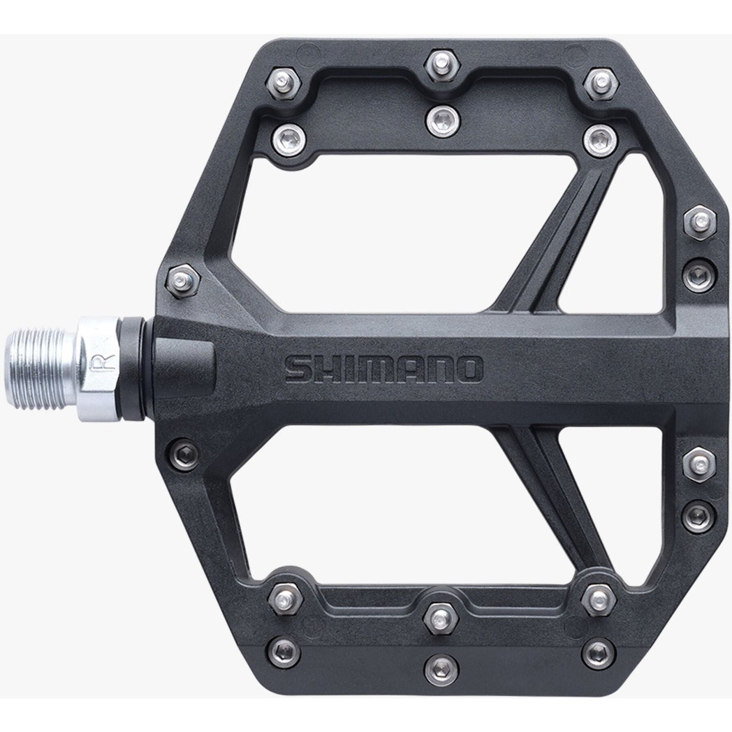 Shimano PD-GR400 flat pedals, resin with pins