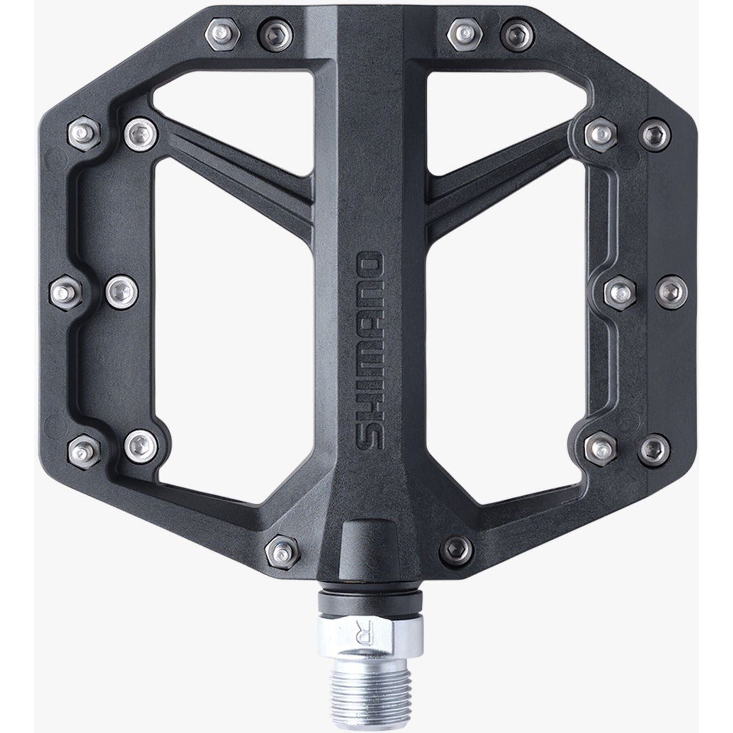 Shimano PD-GR400 flat pedals, resin with pins