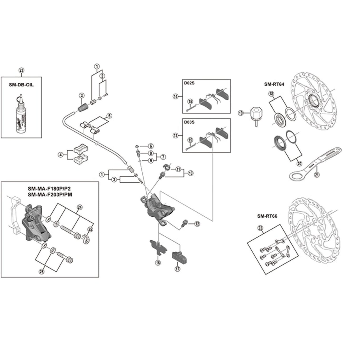 Shimano Spares BR-M595 bleed nipple and seal ring