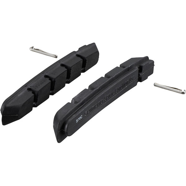 Shimano S70C V-brake cartridge pad insert, alloy rims, pair