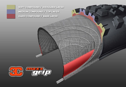 Maxxis High Roller 3 29x2.40 120x2 TPI 3C MaxxGrip DoubleDown Folding Tubeless Tyre