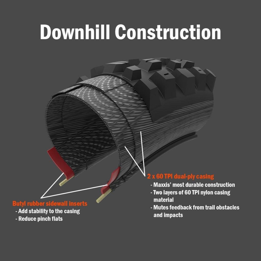 Maxxis High Roller 3 27.5x2.40 60x2 TPI 3C MaxxGrip Downhill Folding Tubeless Tyre