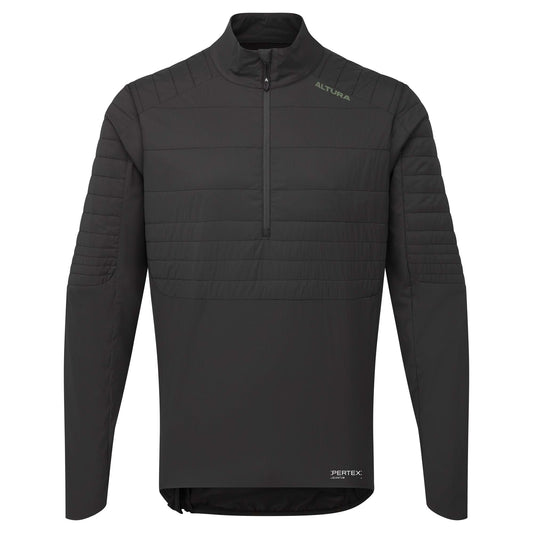 Altura All Roads Men's Packable Insulated 1/2 Zip Jacket 2024: BLACK