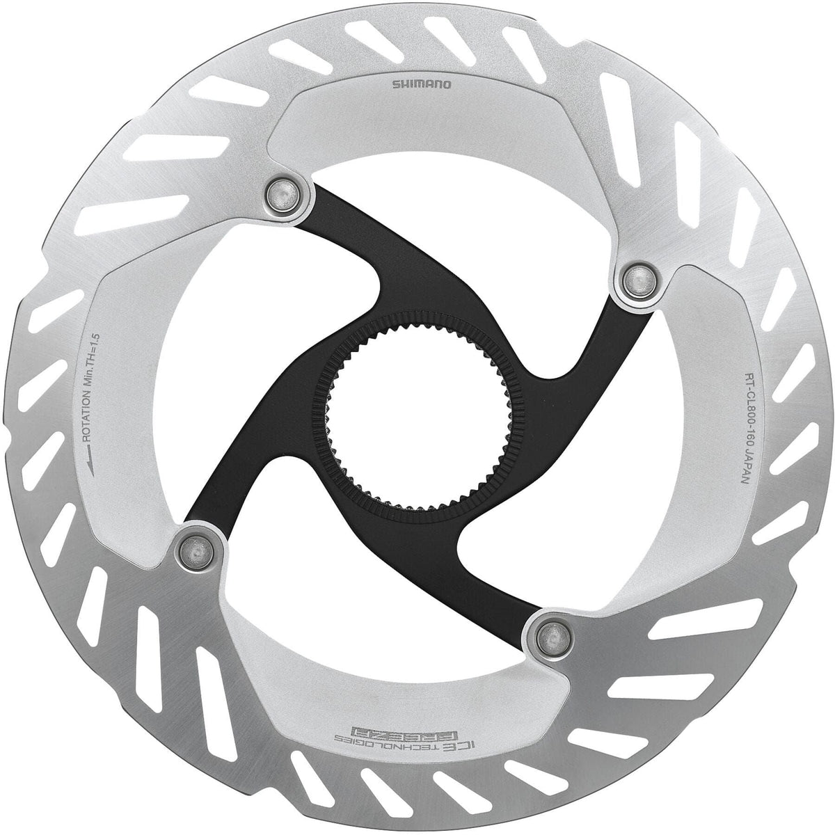 Shimano Ultegra RT-CL800 Ice Tech FREEZA rotor with internal lockring, 160 mm