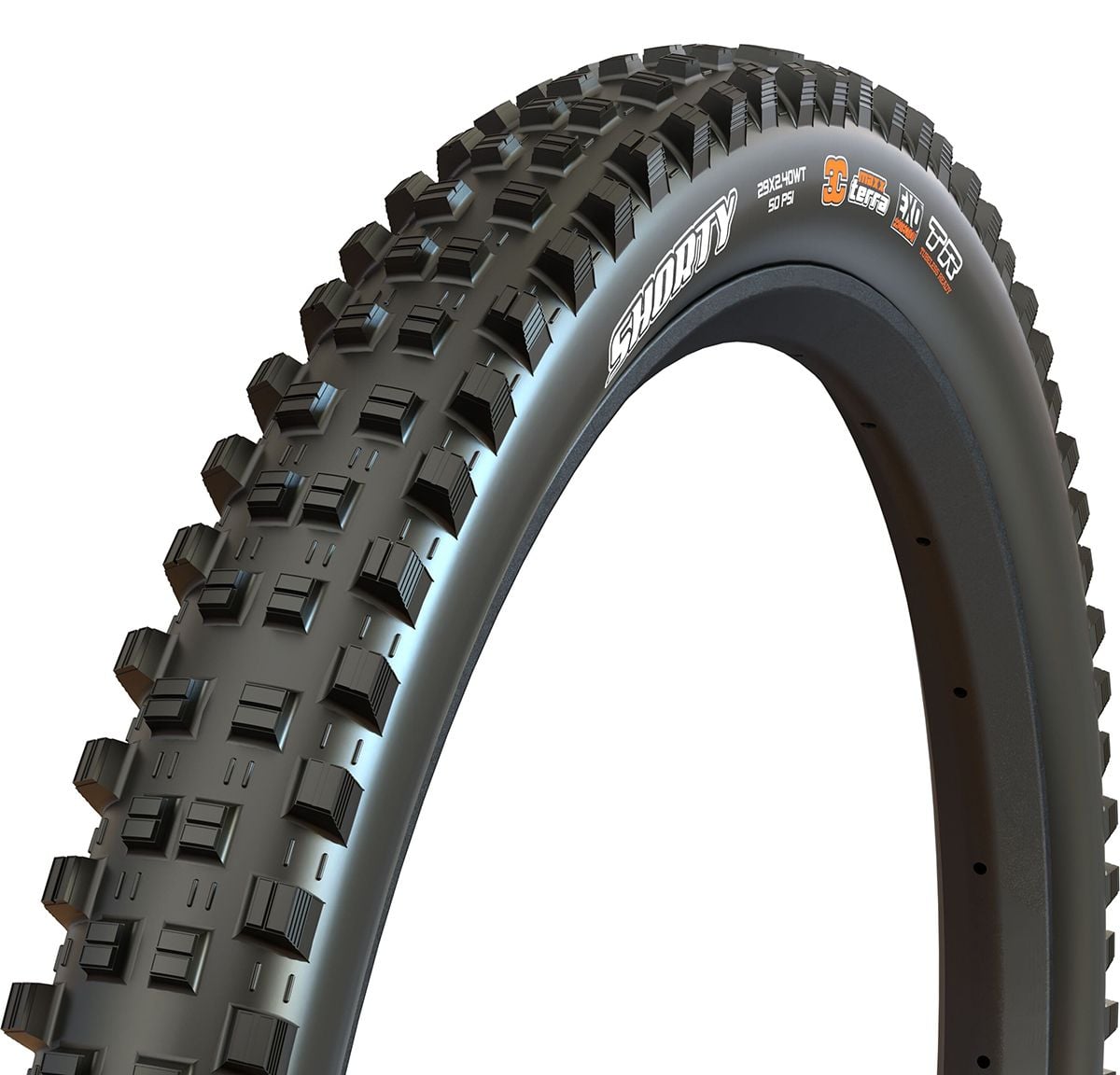 Maxxis Shorty Gen 2 Downhill 27.5 x 2.40 WT 60x2 TPI Folding 3C MaxxGrip Tubeless Tyre