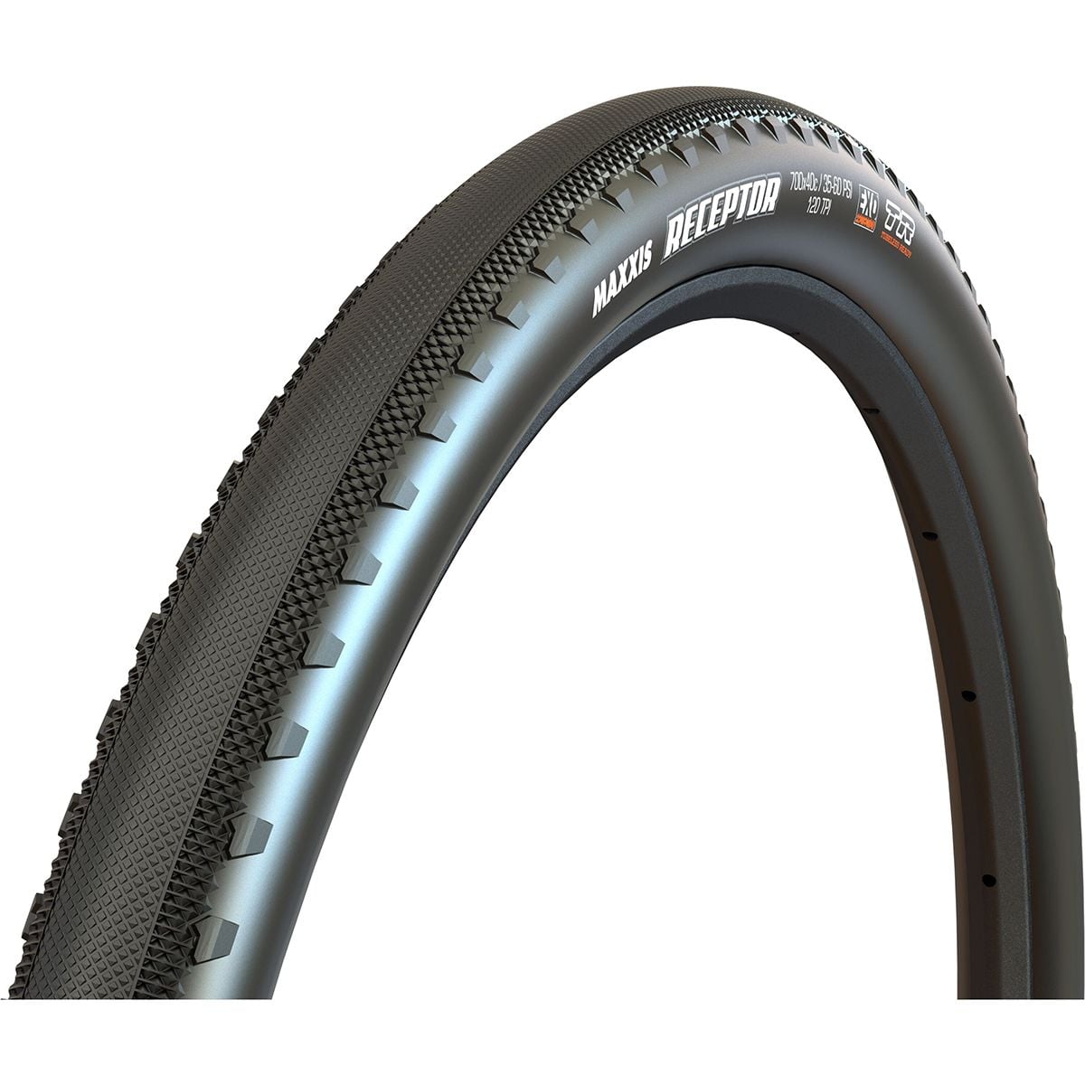 Maxxis Receptor 700 x 40C 120 TPI Folding Dual Compound EXO Tubeless Tyre