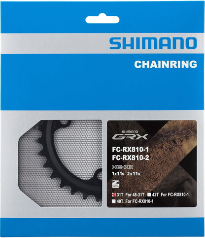Shimano GRX FC-RX810-2 GRX 11 speed double inner chainring 31T-ND, for 48-