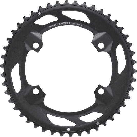 Shimano GRX FC-RX600 GRX 10 speed double outer chainring 46T-NF, for 46-30T