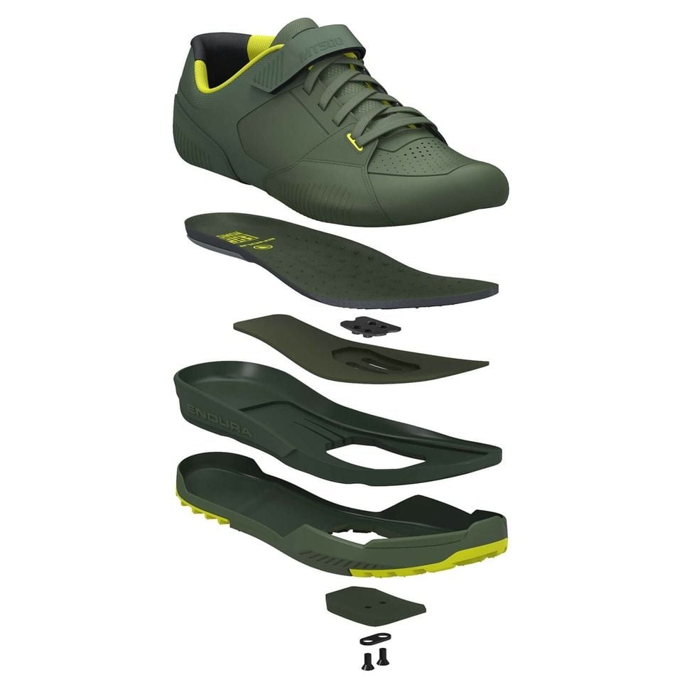 Endura Mt500 Burner Clipless Mtb Shoes Forest Green