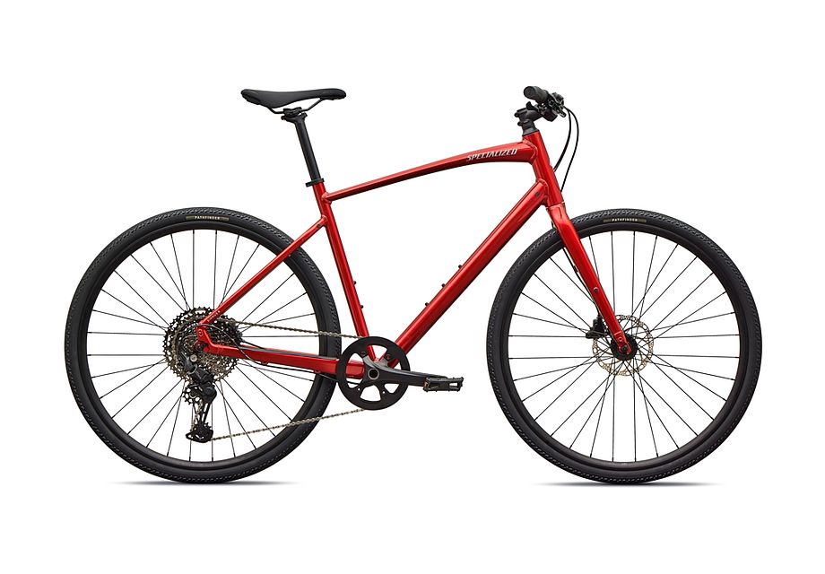 Specialized Sirrus X 3.0 Sports Hybrid Bike  2026 Medium - Gloss Metallic White Silver/Metallic Deep Marine Frost Reflective