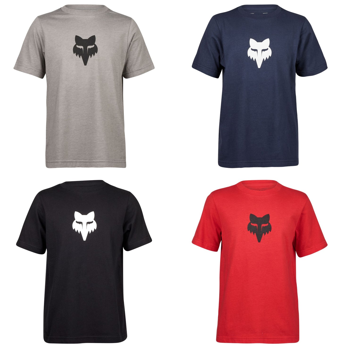 Fox Youth Legacy Basic Tee Graphite - Youth Med