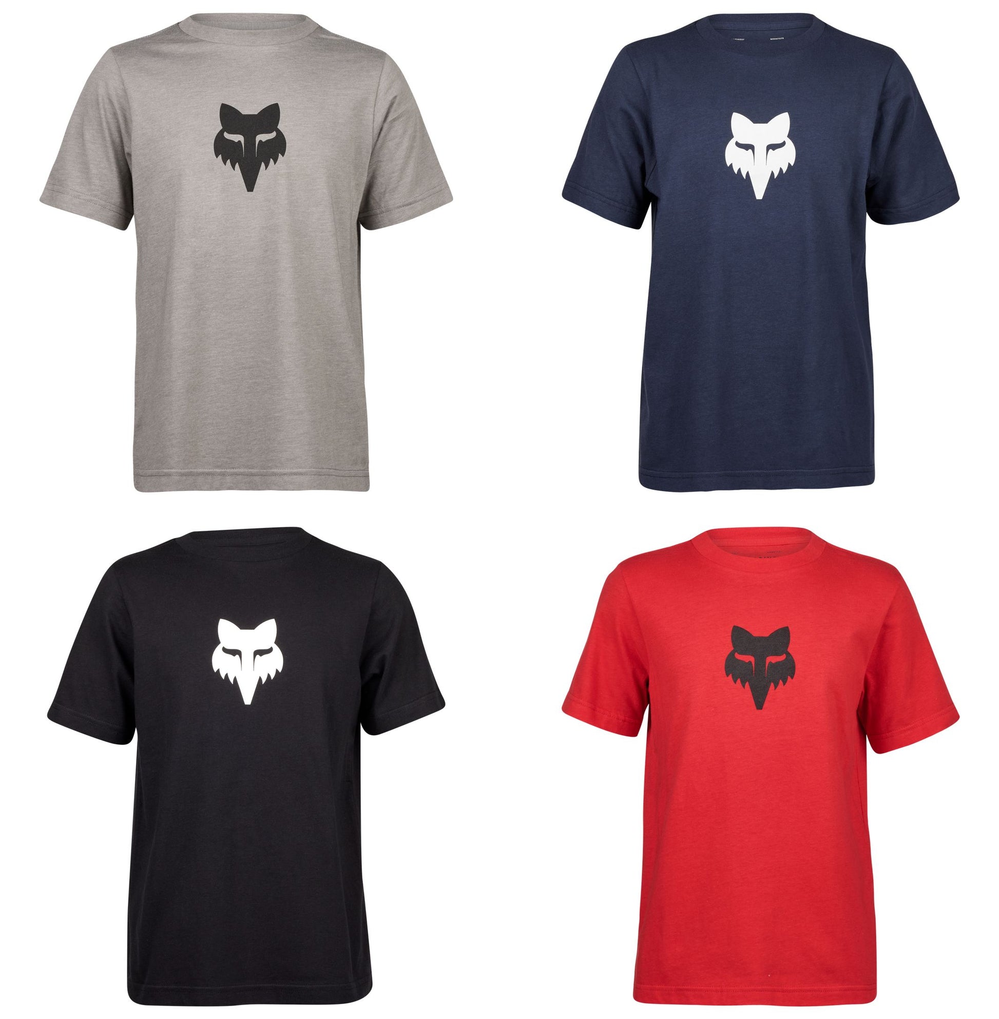 Fox Youth Legacy Basic Tee Graphite - Youth Med