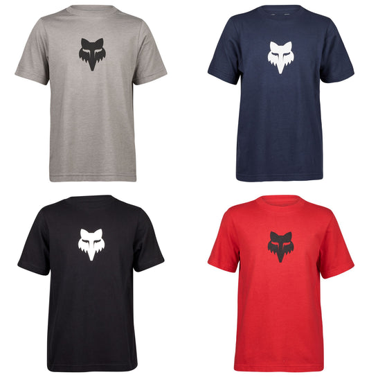 Fox Youth Legacy Basic Tee Graphite - Youth Med