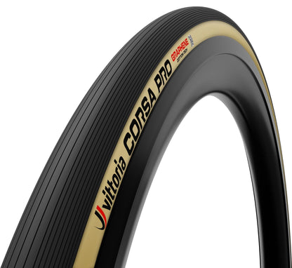 Vittoria Corsa Pro 700x29c TLR Black Tan Wide Rim G2.0 Tubeless Ready Tyre