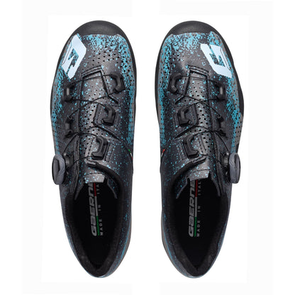 Gaerne Lampo Ladies MTB Shoes 2025: MATT BLACK GREY AZURE