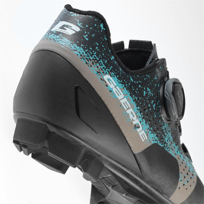 Gaerne Lampo Ladies MTB Shoes 2025: MATT BLACK GREY AZURE