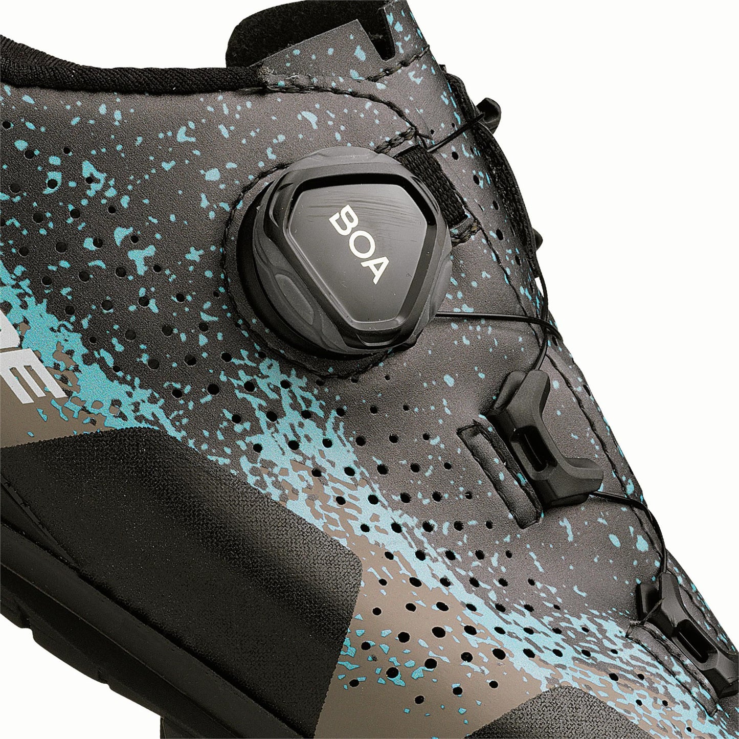 Gaerne Lampo Ladies MTB Shoes 2025: MATT BLACK GREY AZURE