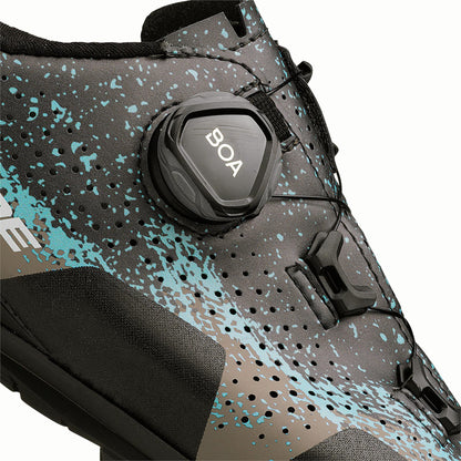 Gaerne Lampo Ladies MTB Shoes 2025: MATT BLACK GREY AZURE