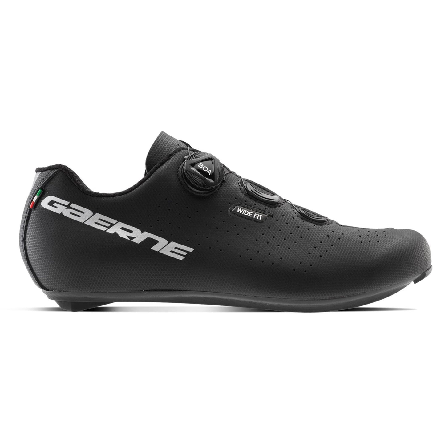 Gaerne Sprint Wide Road Cycling Shoes 2025: MATT BLACK