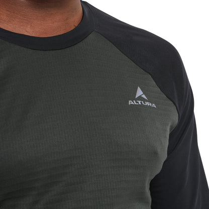 Altura Esker Polartec Long Sleeve Jersey 2025: BLACK/ BLACK