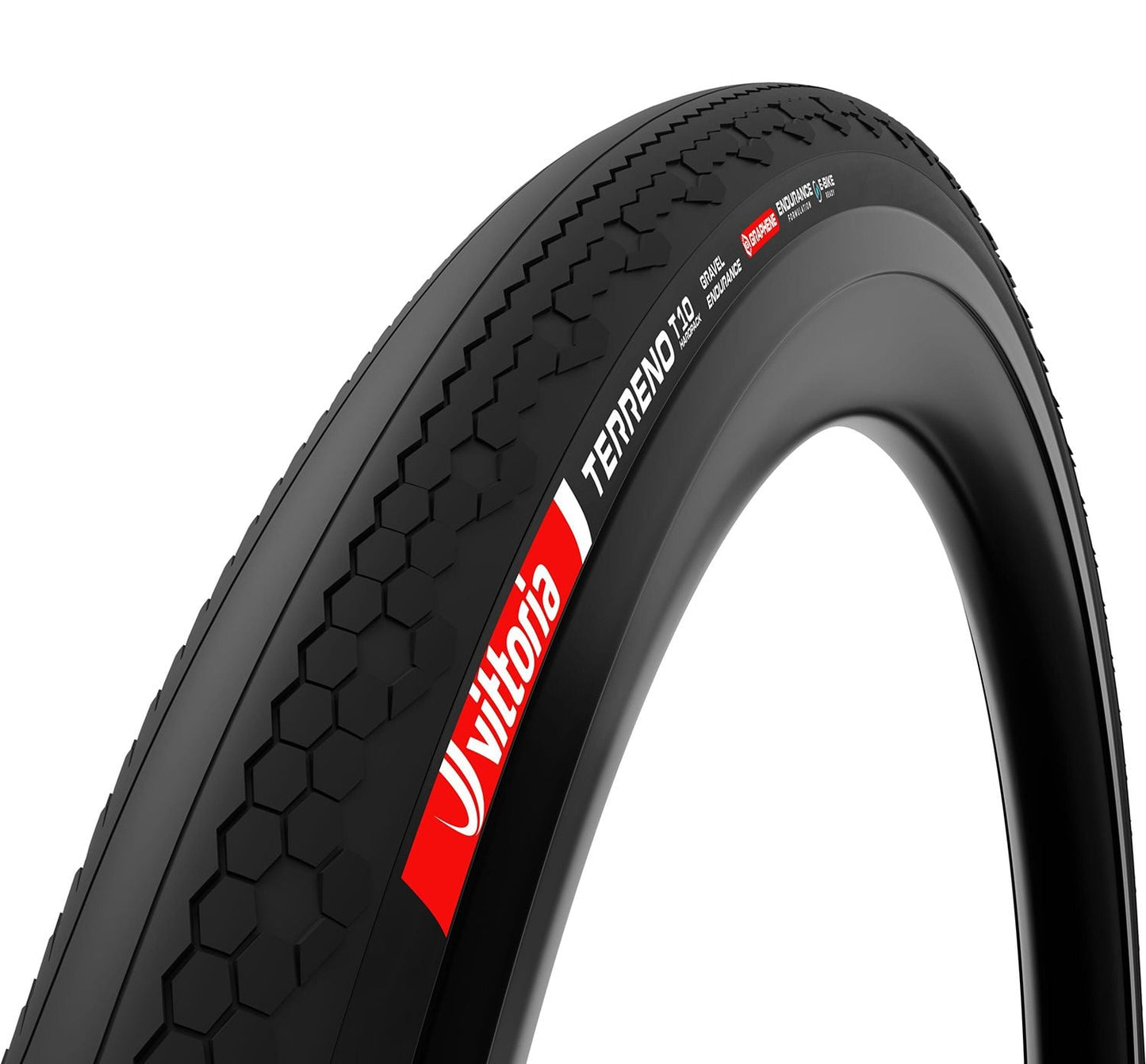 Vittoria Terreno T10 Hardpack 700x50c Gravel Endurance Full Black G2.0 Tubeless Ready Tyr