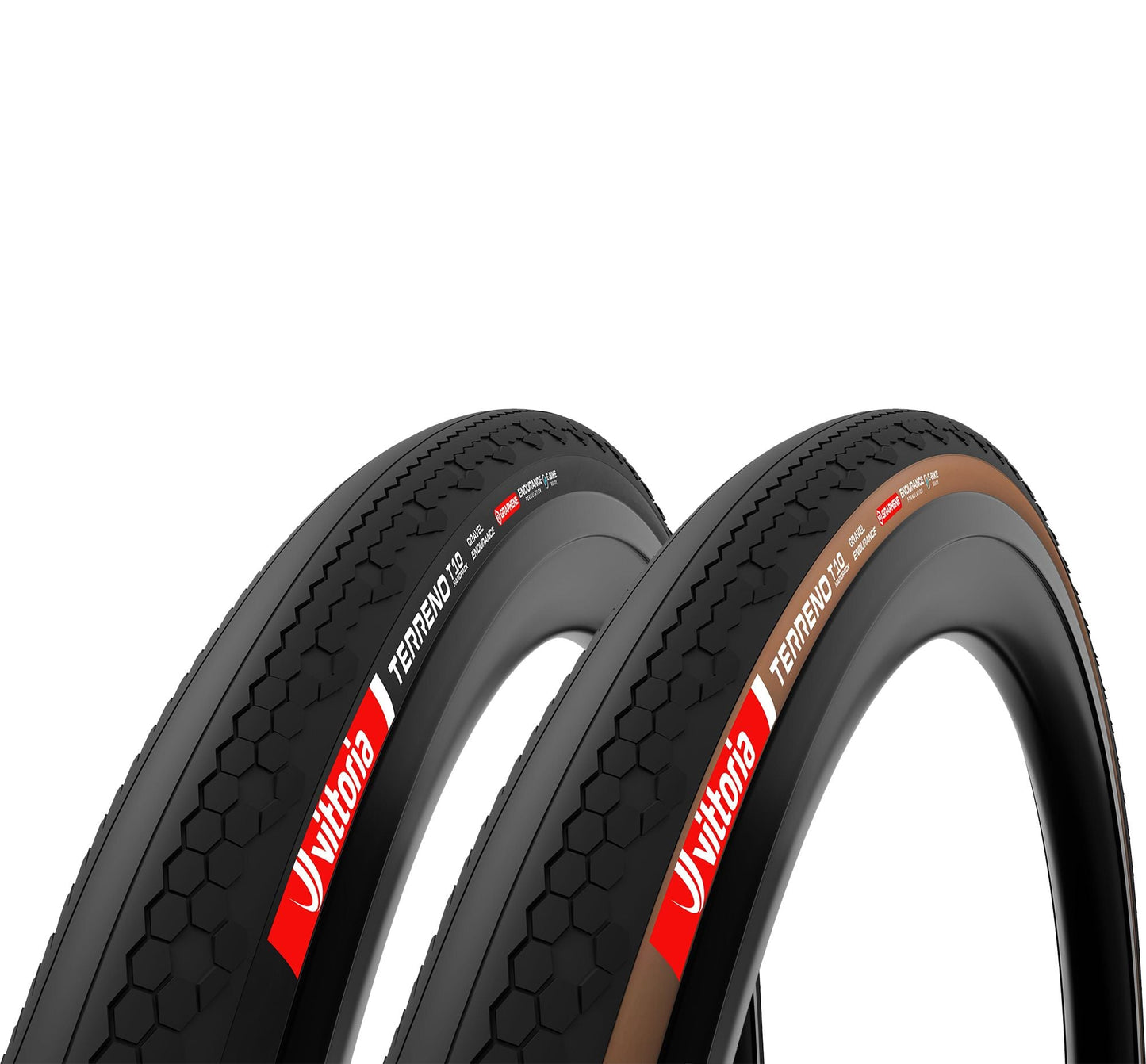 Vittoria Terreno T10 Hardpack 700x45c Gravel Endurance Full Black G2.0 Tubeless Ready Tyr