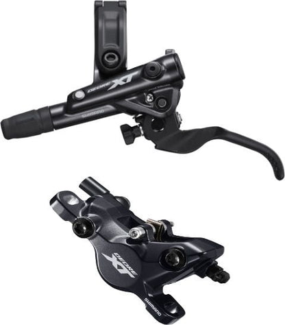 Shimano Deore XT BR-M8100/BL-M8100 XT bled brake lever/post mount calliper, rear left