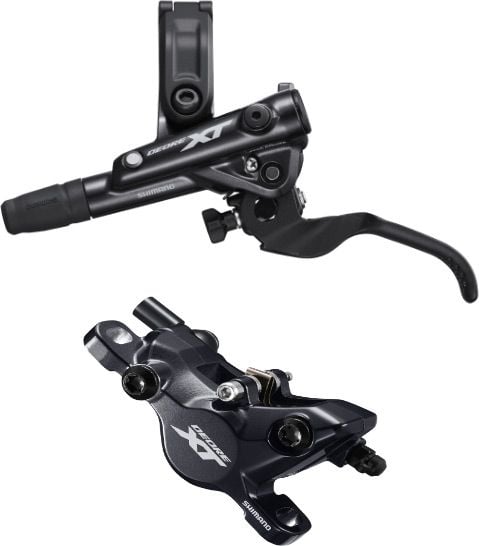 Shimano Deore XT BR-M8100/BL-M8100 XT bled brake lever/post mount calliper, front right