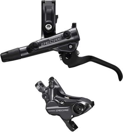 Shimano Deore BR-M6120/BL-M6100 Deore bled brake lever/post mount 4 pot calliper, front right