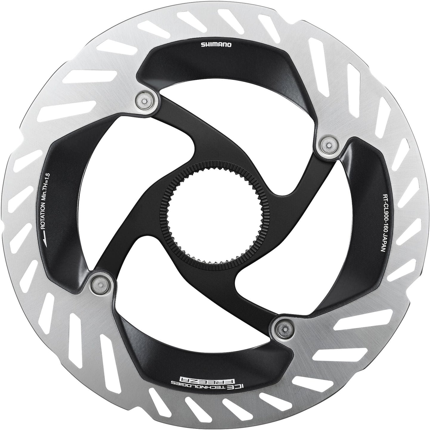 Shimano Dura-Ace RT-CL900 Ice Tech FREEZA rotor with internal lockring, 160 mm