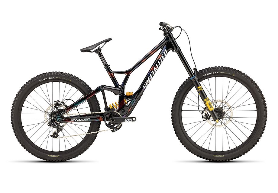 Specialized Demo Race Mullet Downhill Bike S2 - Gloss Obsidian/Brushed/Chameleon Supernova