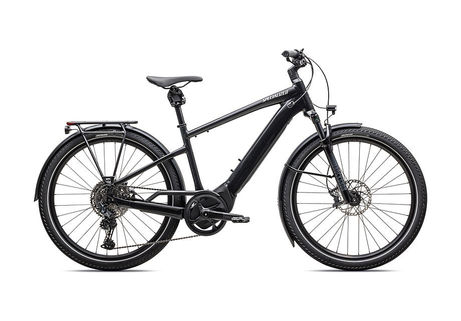 Specialized Turbo Vado 5.0 27.5 Electric Bike Medium - Gloss Castblack/Satin Silver Reflective