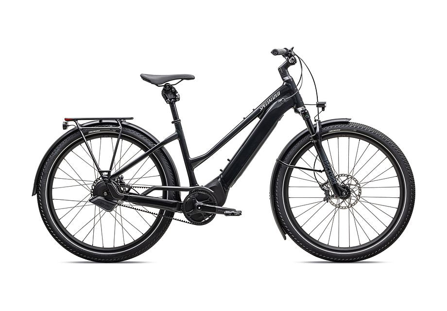 Specialized Turbo Vado 5.0 Igh Step-through Small - Gloss Castblack/Satin Silver Reflective