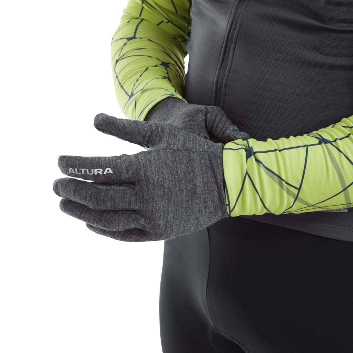 Altura Road Merino Unisex Liner Gloves 2021: GREY