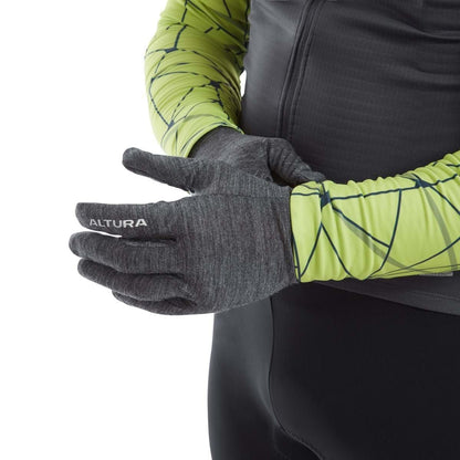 Altura Road Merino Unisex Liner Gloves 2021: GREY