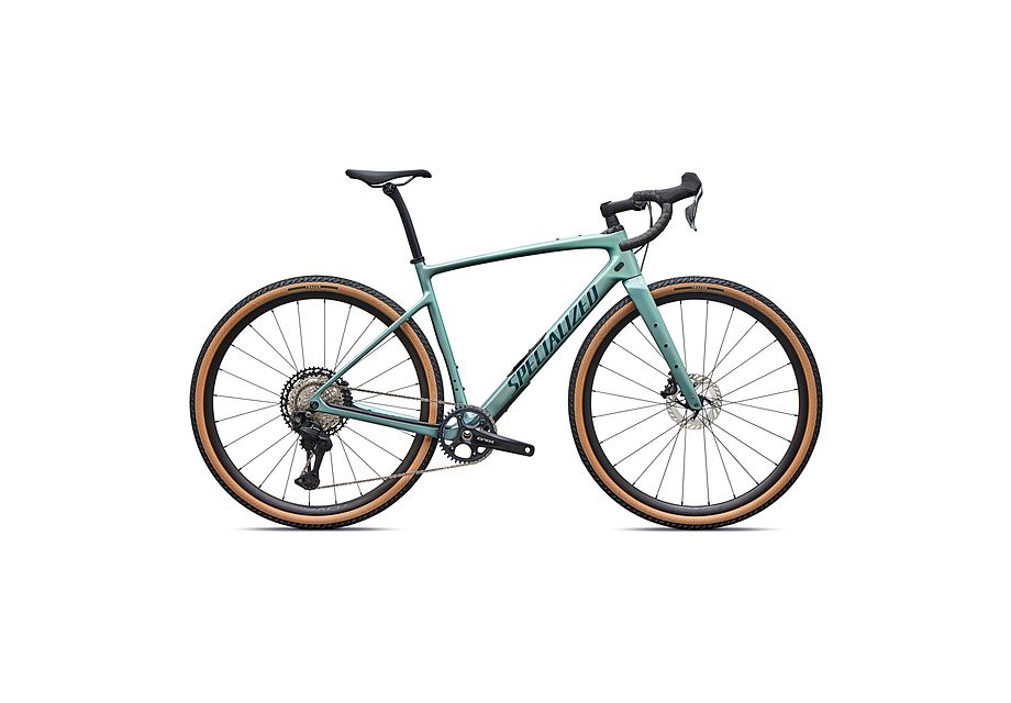 Specialized Diverge 4 Expert - Shimano GRX Di2 Gravel Bike - 2027 58 / Fjord Metallic/Emerald Metallic
