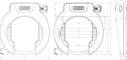 ABUS - Frame Lock - 4750XL R BK PRO AMPARO
