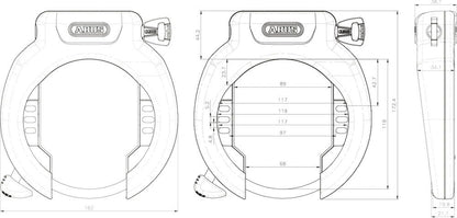 ABUS - Frame Lock - 4750XL R BK PRO AMPARO